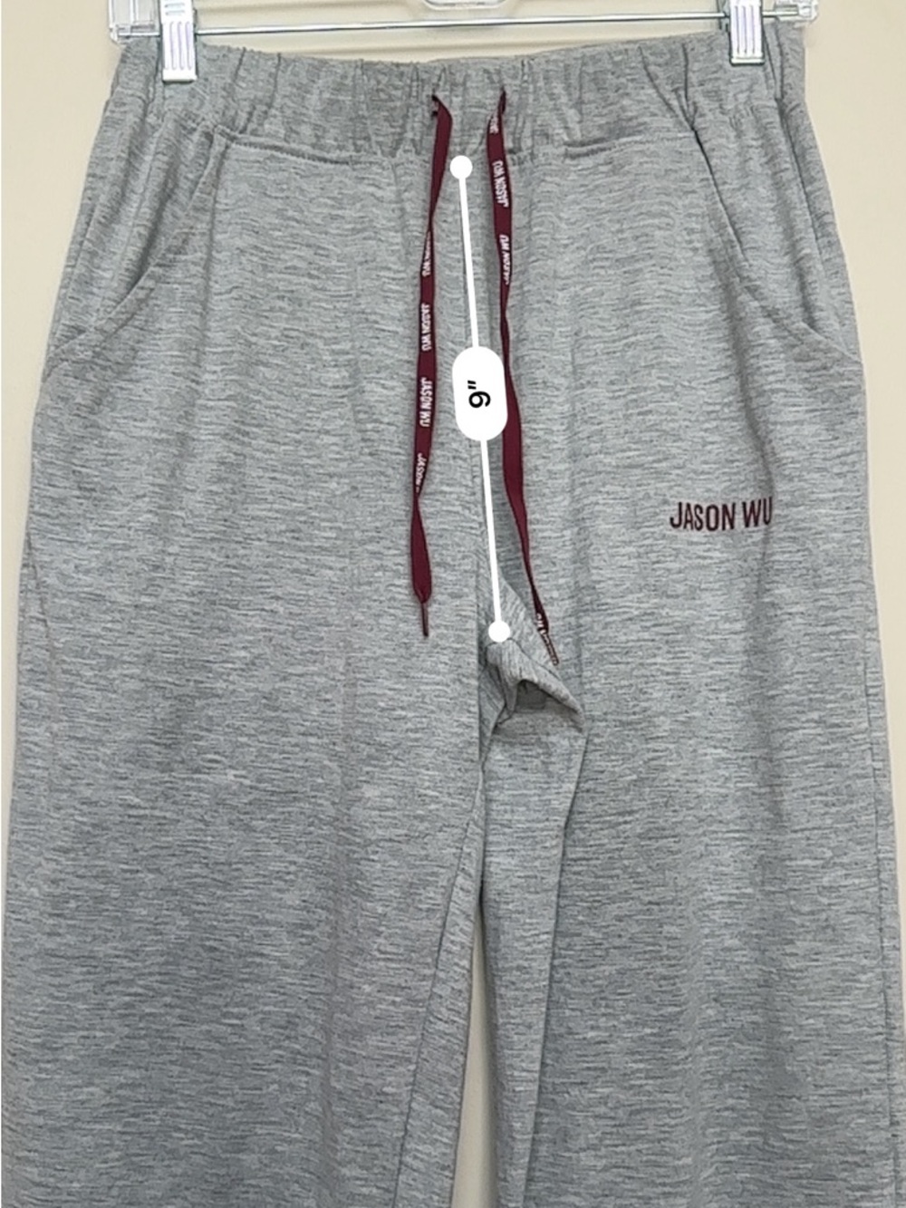 Jason Wu Sweatpants Logo Drawstring Gray - Picture 6 of 9